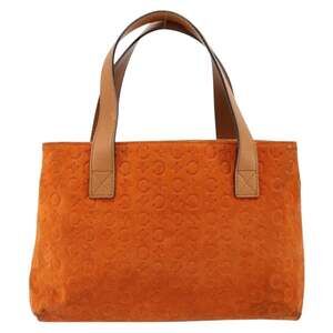 Celine Suede C Macadam Handbag Orange